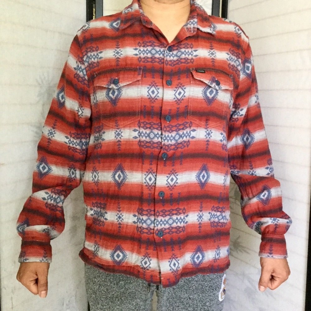 True Grit blanket pattern shirt XL